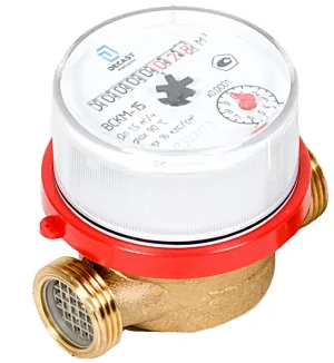 Установка счётчиков воды ВСКМ-15 Декаст